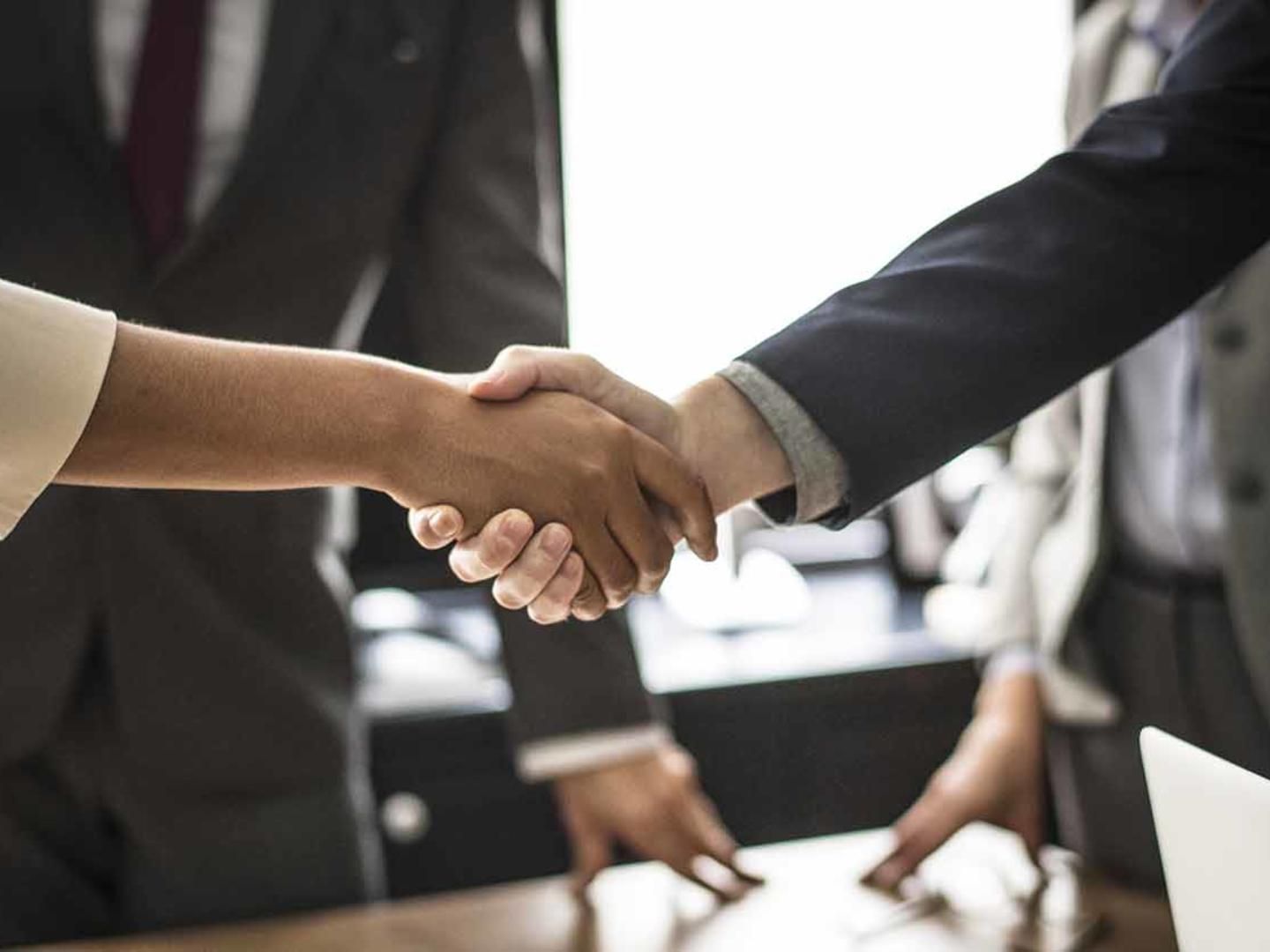 People shaking hands