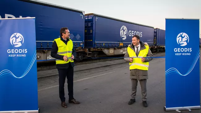 GEODIS inaugurates a new rail link between France and Italy